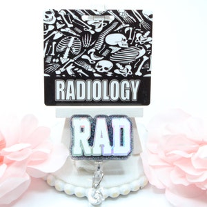 Radiology, Rad Tech Badge Reel, Rad Tech, Radiology Tech Badge Reel, Badge Buddy, Retractable Badge Reel, Badge Reels, Cute Badge Reels