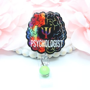Psychologist Badge Reel, Psychologist, Psych, Psychologist Gift ,Psych Nurse Badge Reel, Badge Reel, Mental Health