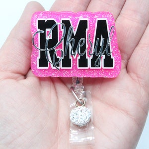 RMA, carrete de credencial RMA, asistente médico registrado, asistente médico, obsequio RMA, obsequio para asistente médico, carrete de credencial retráctil, carrete de credencial