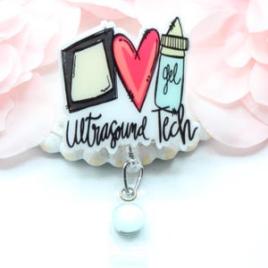 Ultrasound Tech Badge Reel, Ultrasound Tech, Ultrasound, Ultrasound Techician, Sonographer, Badge Reels, Ultrasound Badge , ID Holder, RDMS