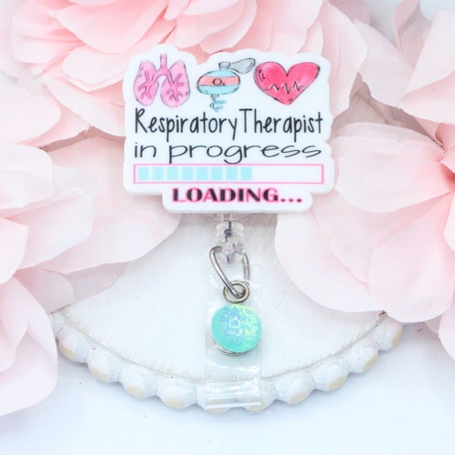 Respiratory Therapist in Progress Badge Reel Respiratory Etsy