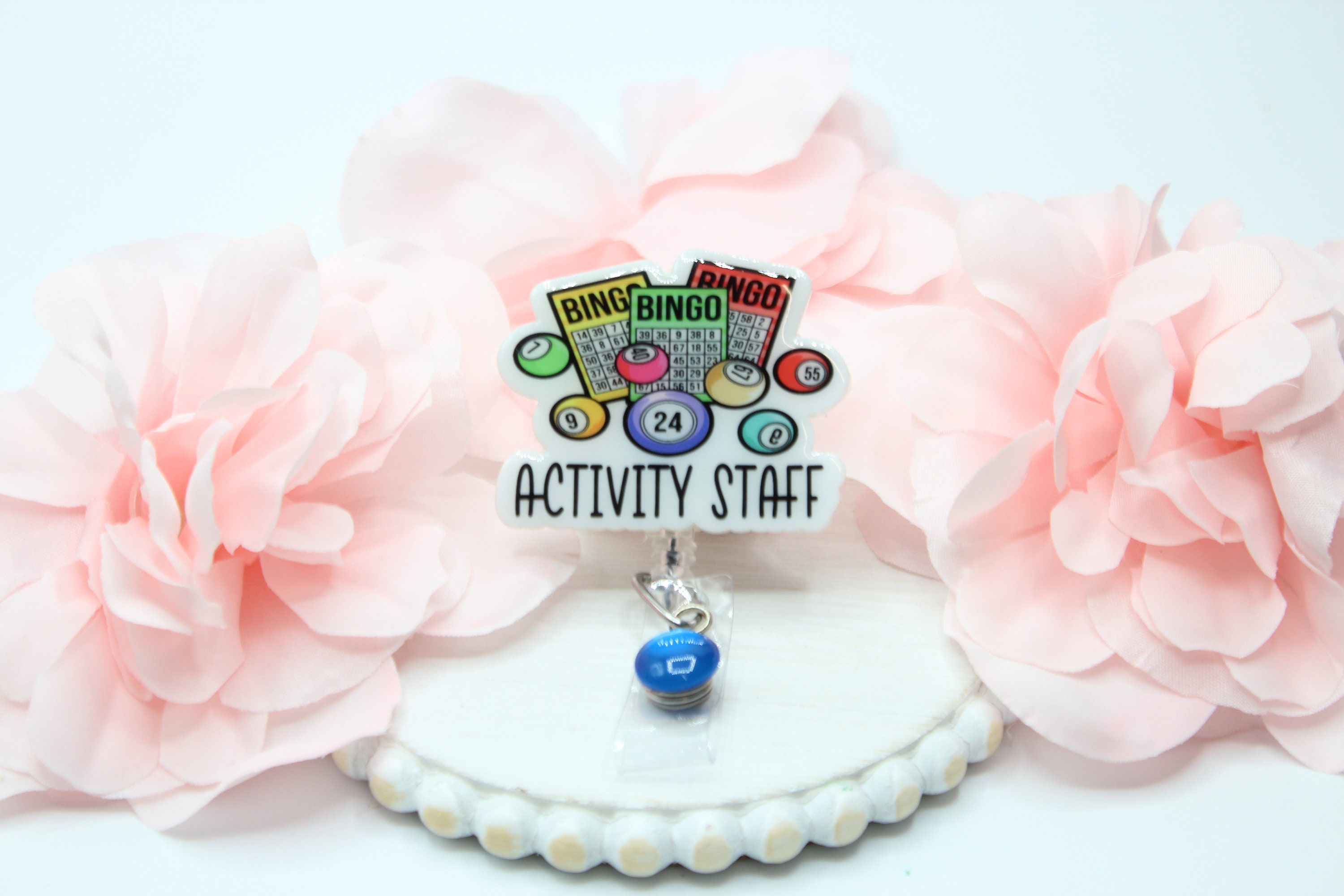 Activity Staff Badge Reel, Activity Staff, Activity Director, Activity Staff Gift, Badge Reel, Retractable Badge, ID Holder