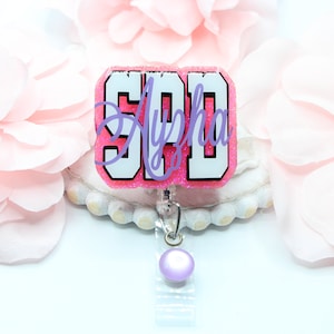 Sterile Processing Badge Reel, Sterile Processing Department Badge, SPD, SPD Gift, Coworker Gift, ID Holder,Retractable Badge