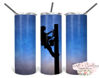 Lineman 20oz smal tumbler med sugrör