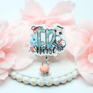 ER Nurse Badge Reel, ER Nurse, ER Nurse Gift, Badge Reels, Medical Badge Reels, Gift for Nurse