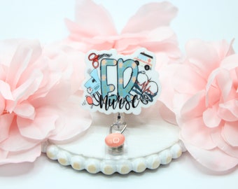 ER Nurse Badge Reel, ER Nurse, ER Nurse Gift, Badge Reels, Medical Badge Reels, Gift for Nurse