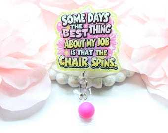 Bobines de badges, Adorables bobines de badges, Bobines de badges médicaux, Cadeau pour infirmière, Porte-carte d'identité, Badge rétractable, Bobines de badges amusantes, Humour sur le lieu de travail