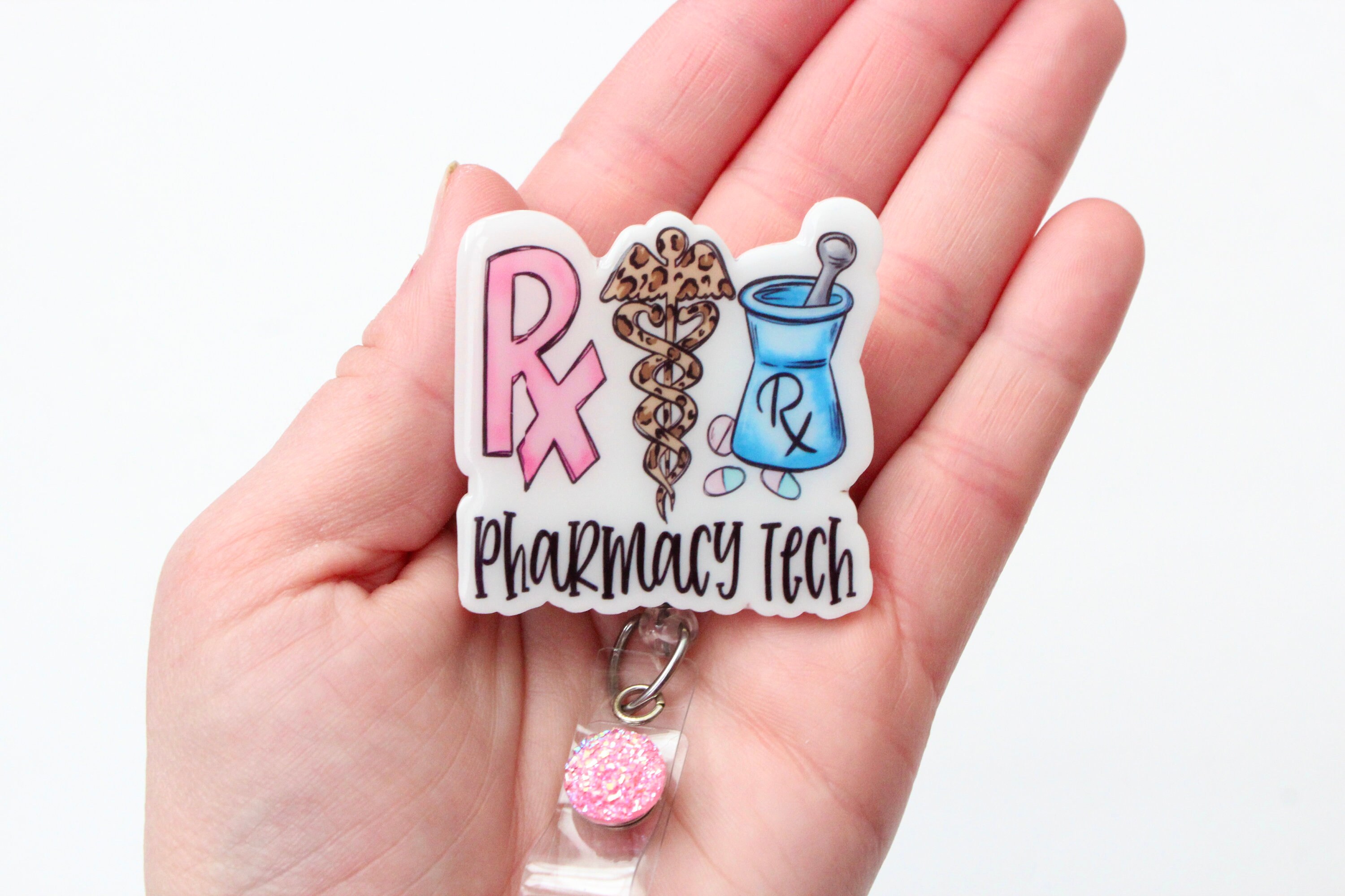Pharmacy Tech Badge Reel Pharmacy Technician Badge Reels Etsy Denmark