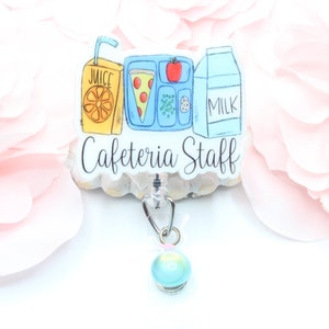 Cafeteria Staff Badge Reel, Cafeteria Staff, Lunch Lady, Cafeteria Worker, Badge Reels, Lunch Lady Badge Reel