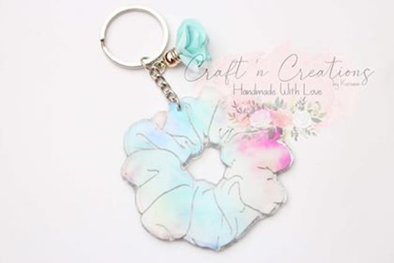 Scrunchie keychain clearance