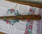Large antique primitive wooden pestle - Spices, garlic, pepper, salt, herb grinder - Vintage crusher - rustic home decor - wooden utensils