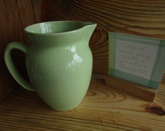 2 Mini Hand Painted Cheery Water Jug Dollhouse Miniatures Ceramic Kitchenware