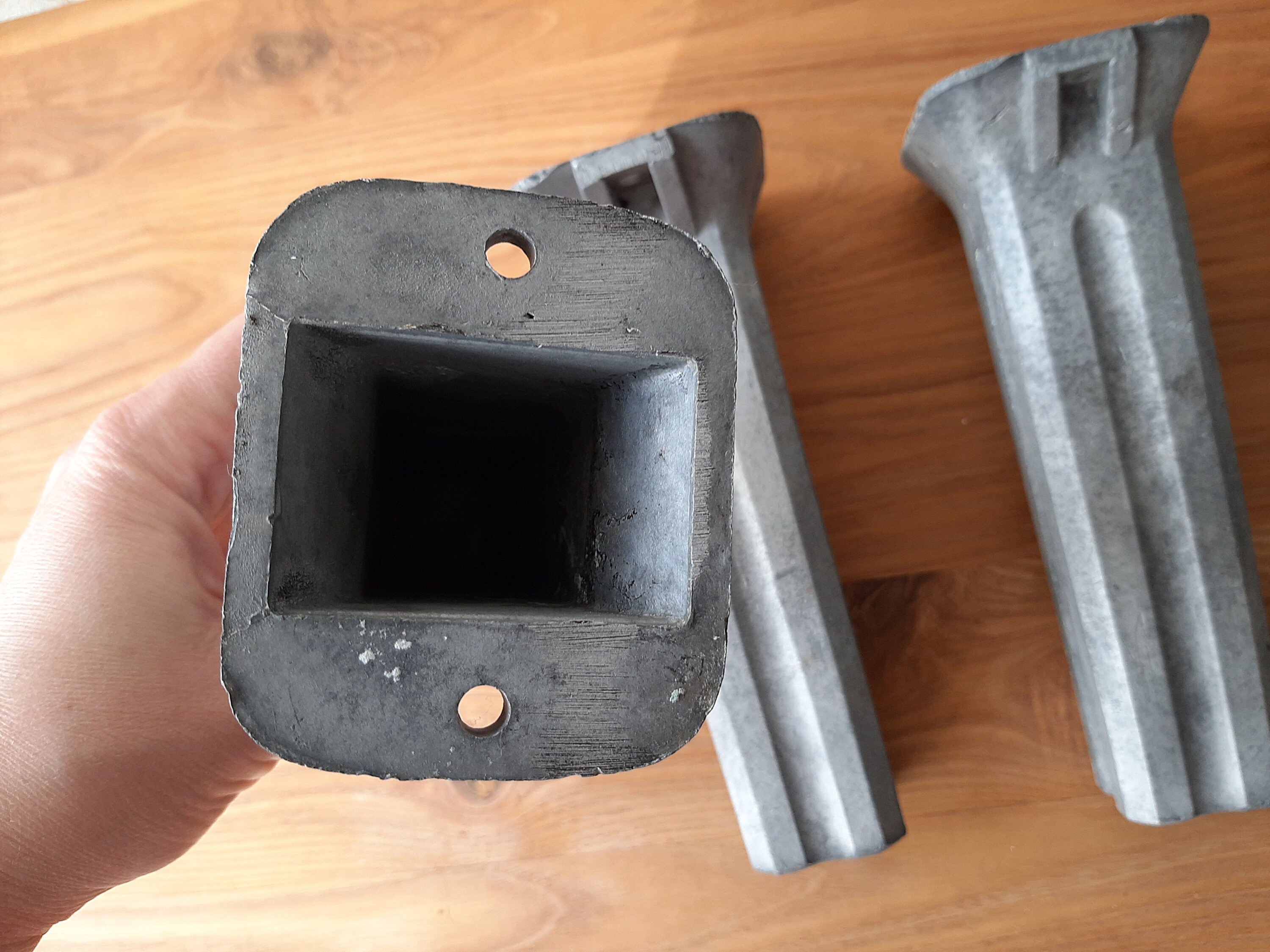 Vintage metal silver furniture legs set of 4 pcs Industrial Etsy