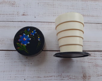Vintage Soviet Folding Cup – USSR Travel Mug, Camping Glass
