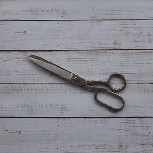 Tijeras de corte grandes para tela de costura vintage - Decoración de taller - Tijeras de modista