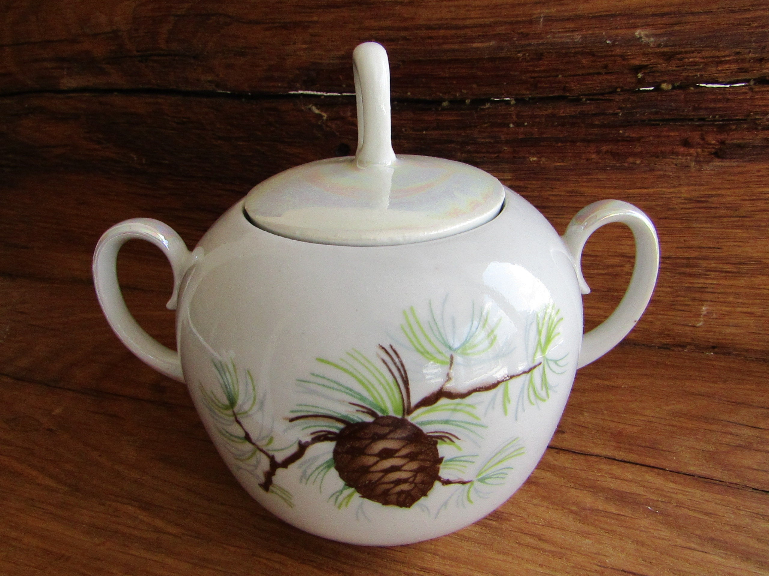 Vintage porcelain sugar bowl with lid white ceramic sugar Etsy