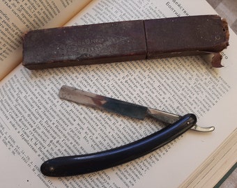 Vintage Sovjet-scheermes – Trud VACHA 53s, originele doos