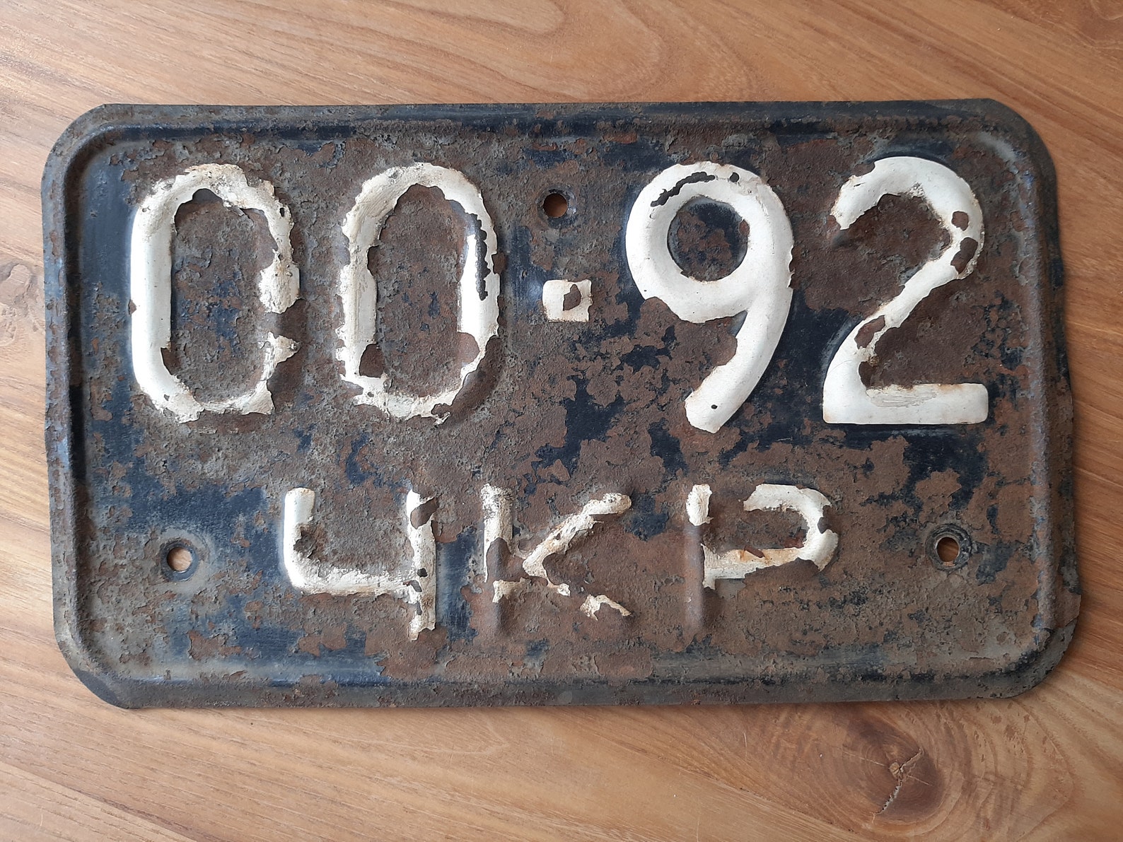 Vintage car license plate Soviet сar number plate Vintage Etsy