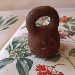Metal Paperweight - Antique Cast Iron Weight - Vintage Bookends - Industrial Decor Vintage