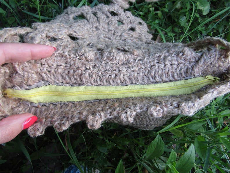 crochet boho bag Vintage crocheted bag handmade crossbody bag crochet beach bag