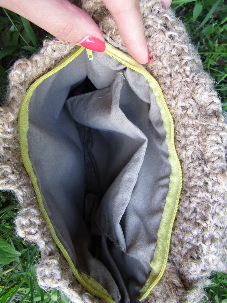 crochet boho bag Vintage crocheted bag handmade crossbody bag crochet beach bag