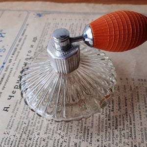 Vintage perfume glass bottle - Old minature perfume bottle - Collectable perfume bottle