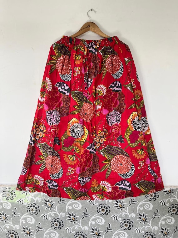 Jupe Longue Indienne Coton Jupe Longue Indienne En Coton à Imprimé