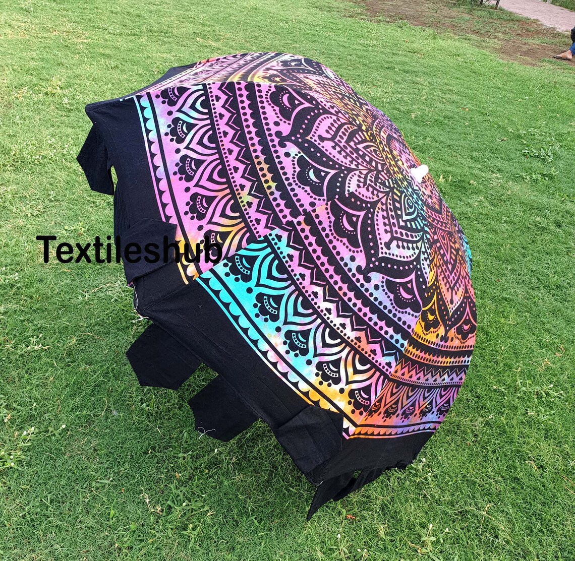 Indischer Handgefertigter Ombre Baumwollgarten Dekoschirm | Etsy