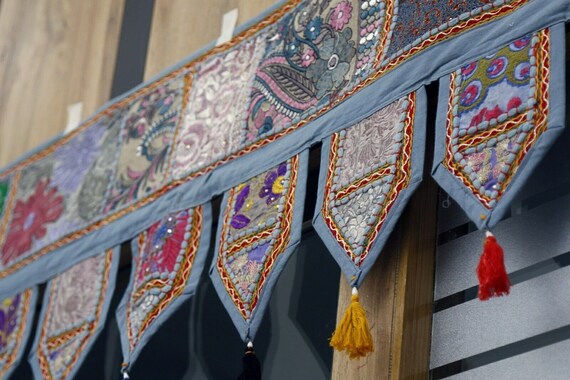 Indian Handicrafts Vintage Ethnic Traditional Toran Door valance Window Toppers