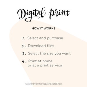 Arte de la pared del baño. Pintura abstracta. Floral gran | Etsy