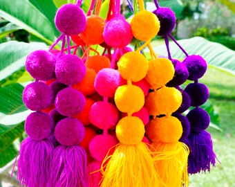 Mother/'s Day Gift Ideas Large Luxe Tassel Pom Pom Charms 10 Bag Purse Charm Ready to Ship Little Luxuries for Women Designer Quality