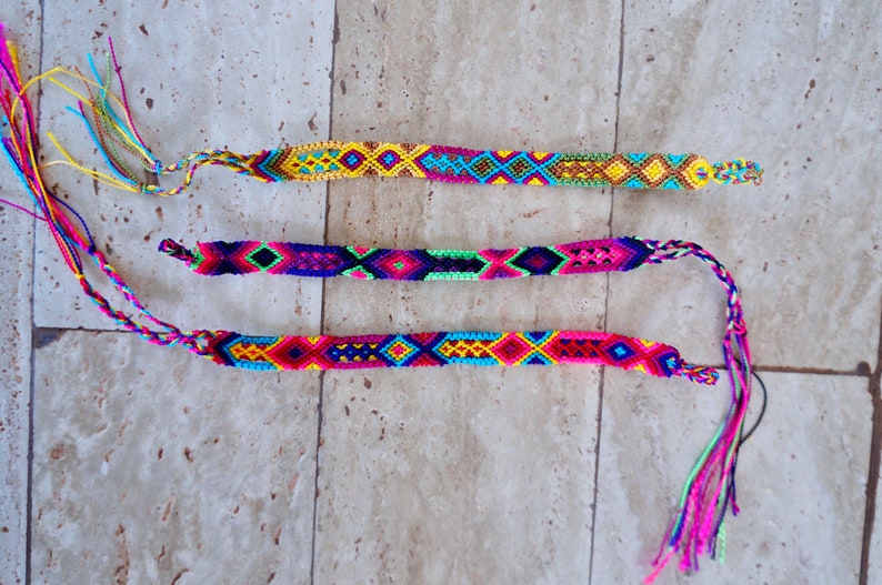 Braided Friendship Bracelet Pulsera de Amigos Mexican Friendship Bracelet zdjęcie 4