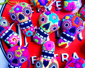 Dia de los Muertos-dekorationer | Mexikanska dödskalledekorationer | Mexikansk sockerskalle | Mexikansk festgåva | Fiesta-dekoration | Mexikansk fest