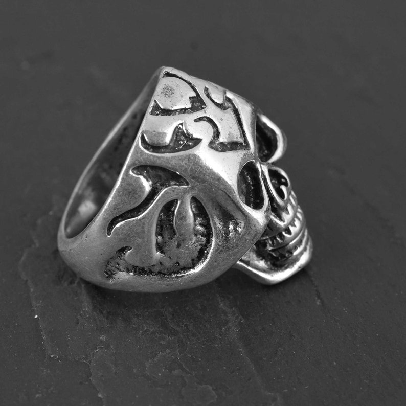 Festival Jewelry,Gift for her Skull Ring,Sterling Silver Ring,Skeleton Ring,Designer ring,Biker Ring,Boho rings,Gypsy ring