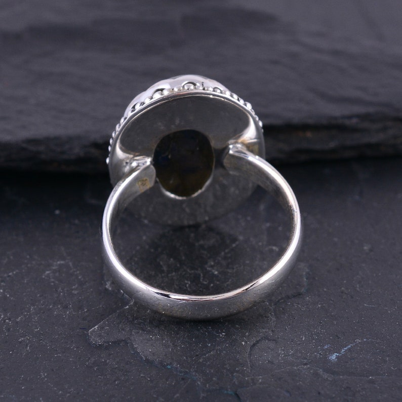 Labradorite ring-silver ring-gemstone ring-handmade ring for men and women-beautiful ring
