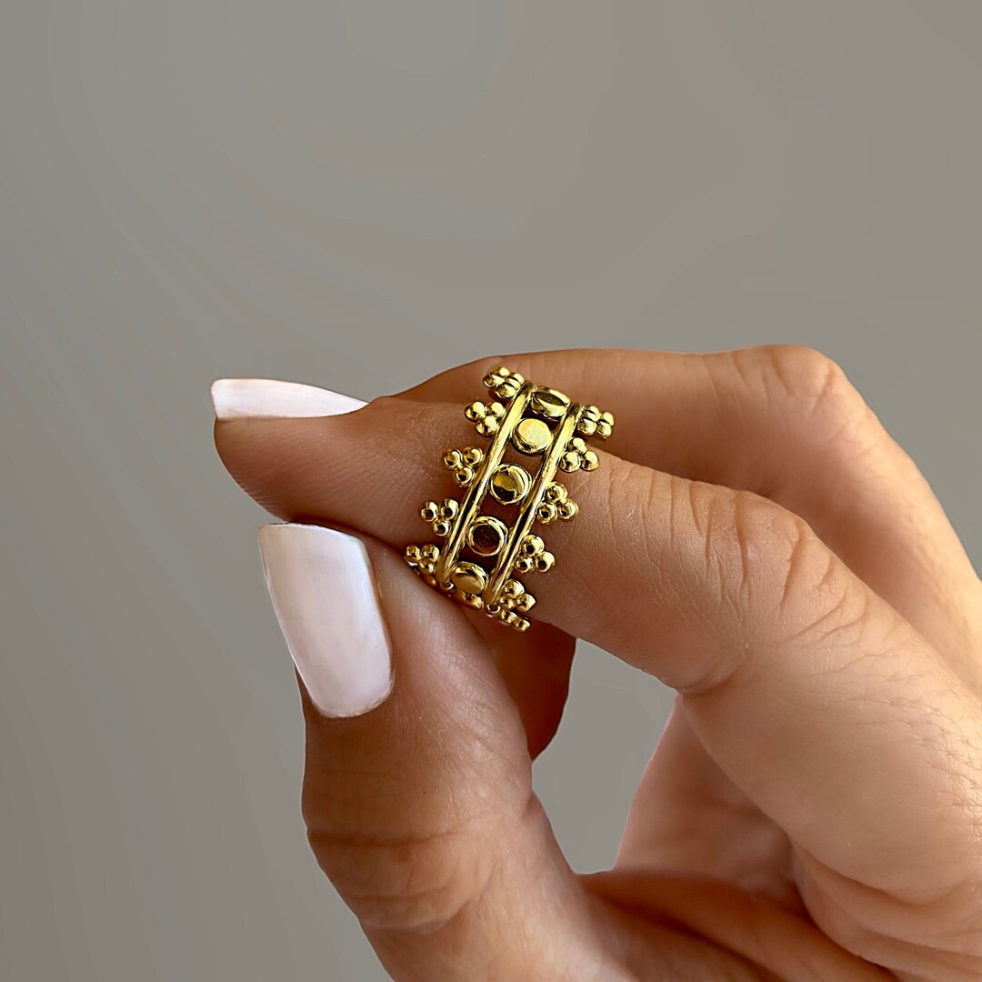 Gold Ring Fashion Statement Ring Handmade Jewelry Gifts for Etsy