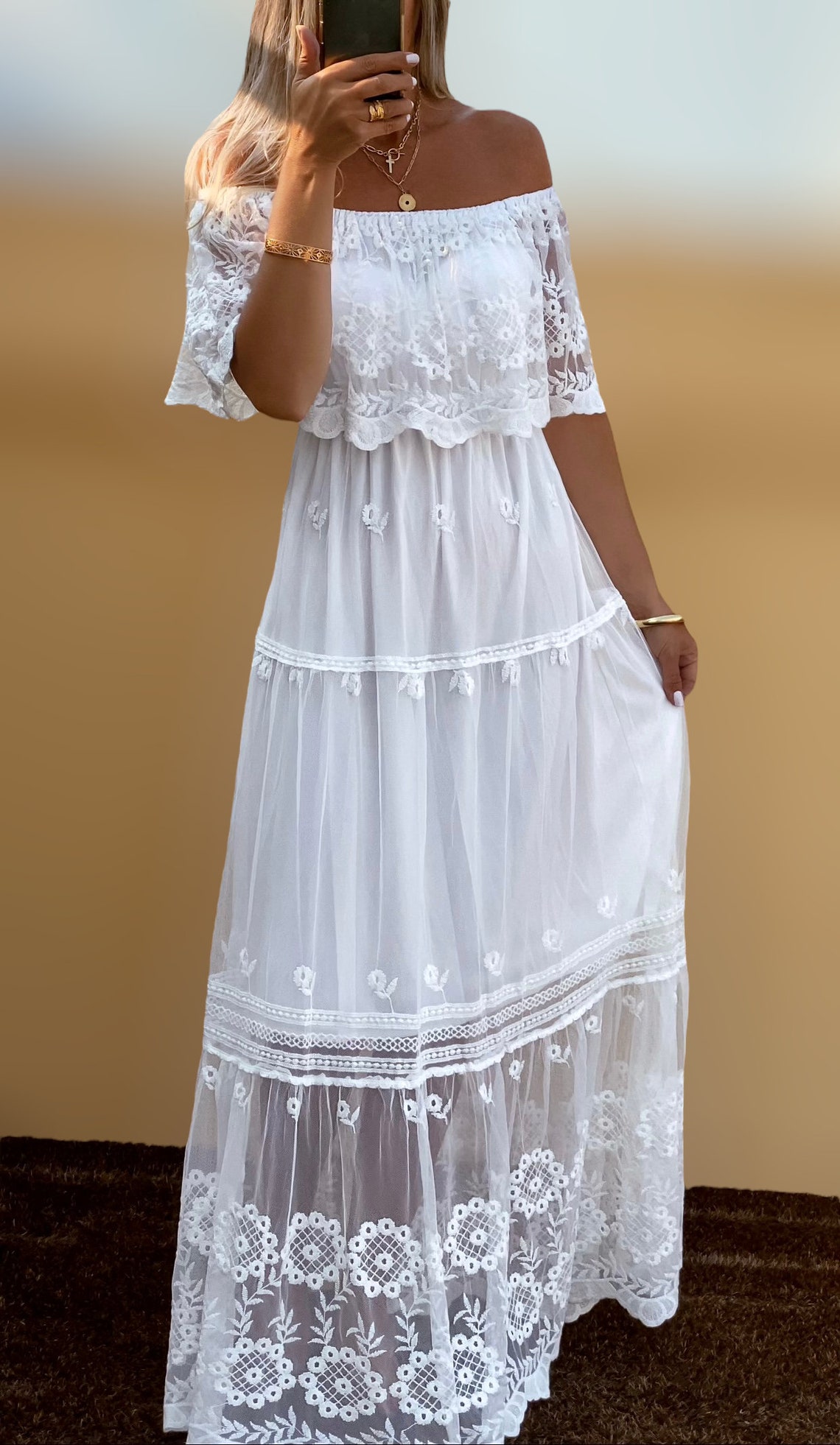 cotton silk dress Pink Printed Texas has a long Color:Custom Color (For Free) engagementdresses