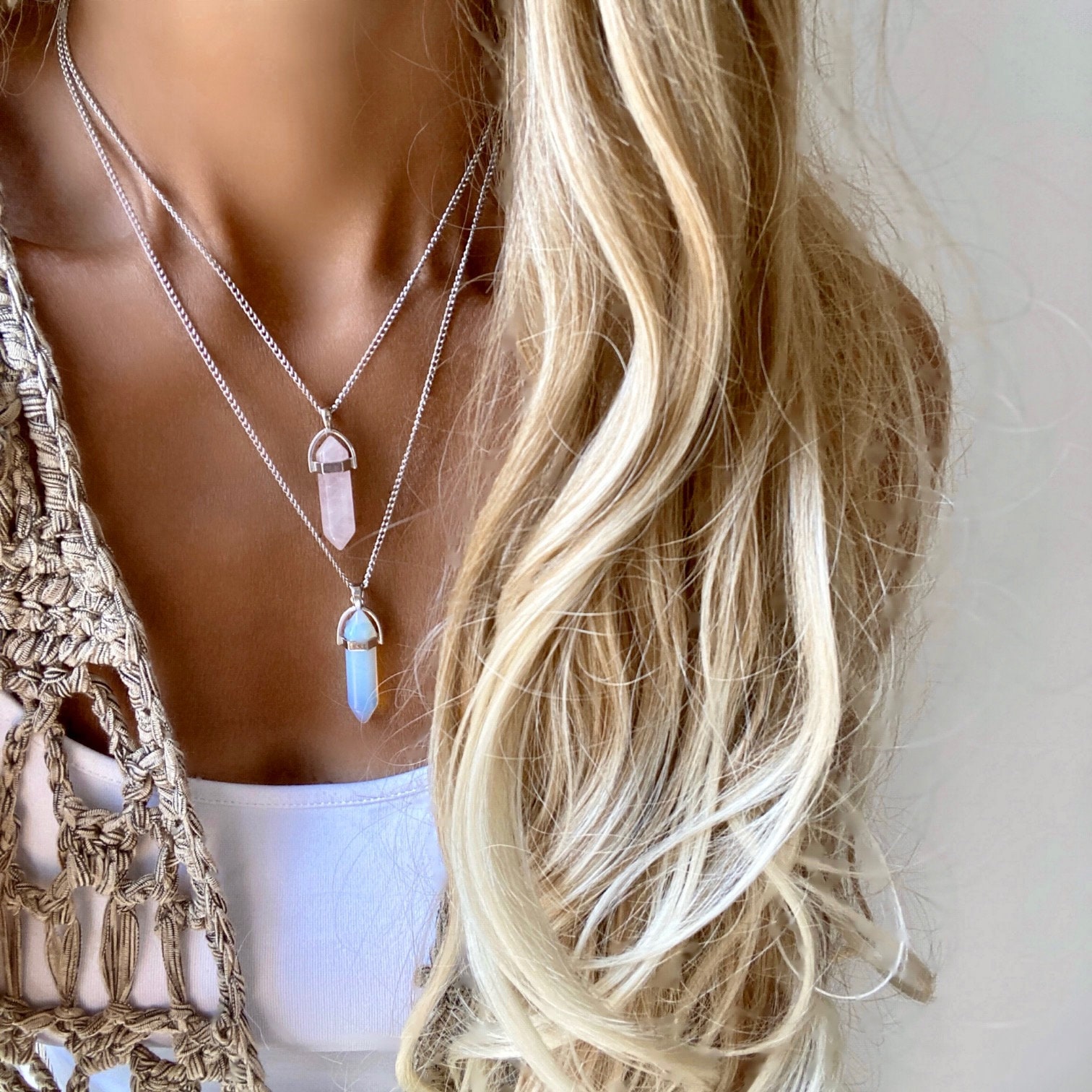 Good luck crystal necklace deals