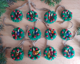 Wreath Ornament Set of 12