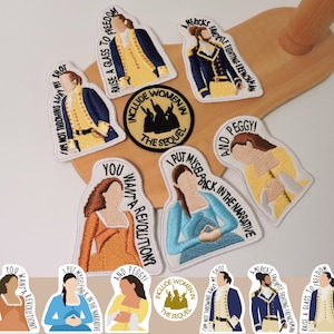 Hamilton Inspired Iron on Patches and Stickers | Mix and Match