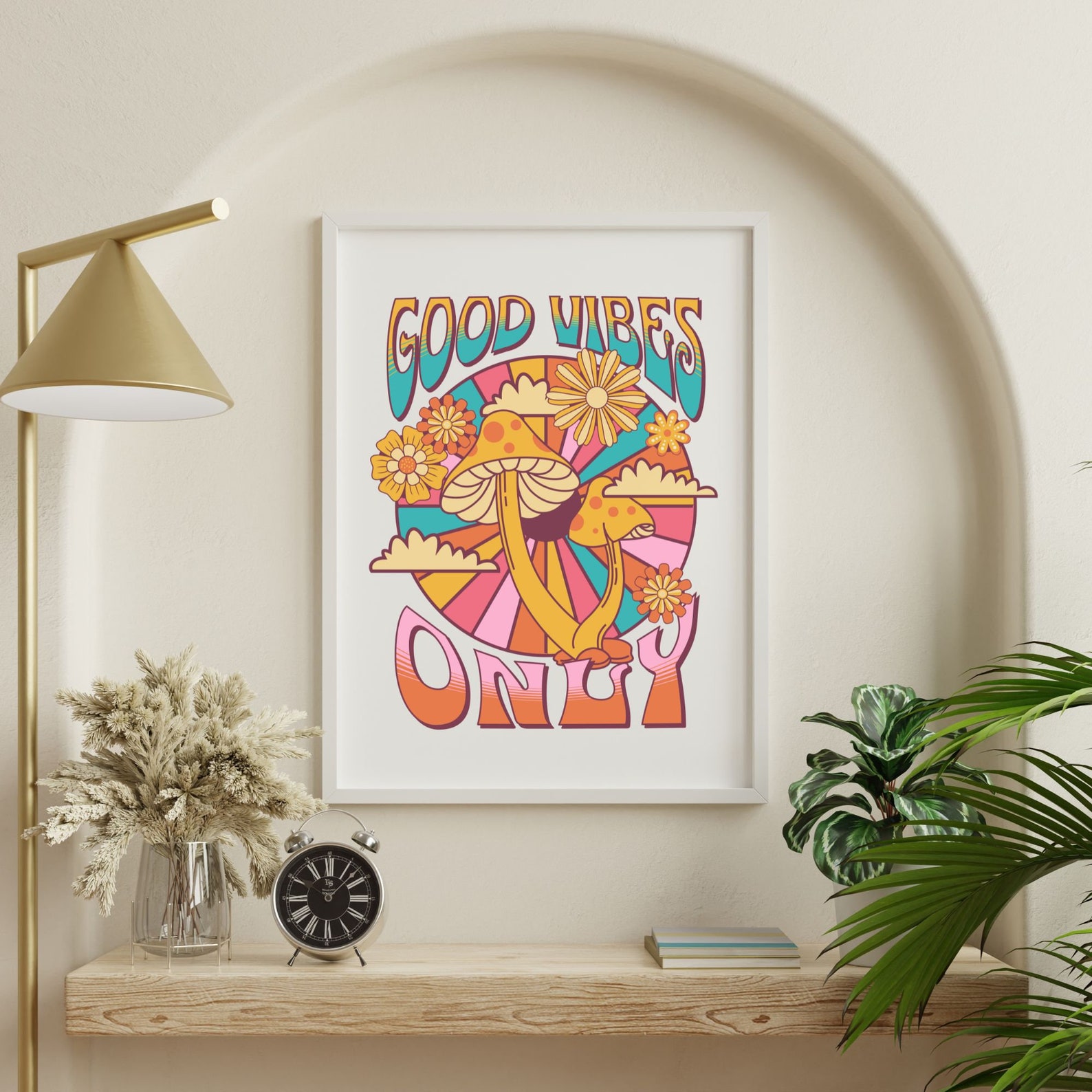 Retro-Poster "Good Days Ahead" – Wandkunst In Pastellfarben, 30,5 X 40,6 Cm, Positiver Spruch