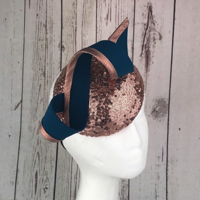 rose gold wedding hats