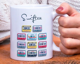 Swiftea Coffee/Tea Mug | Ships from Europe | The Tortured Poets Department TTPD, Swiftee gift daughter girl woman millennial Eras Tour Retro