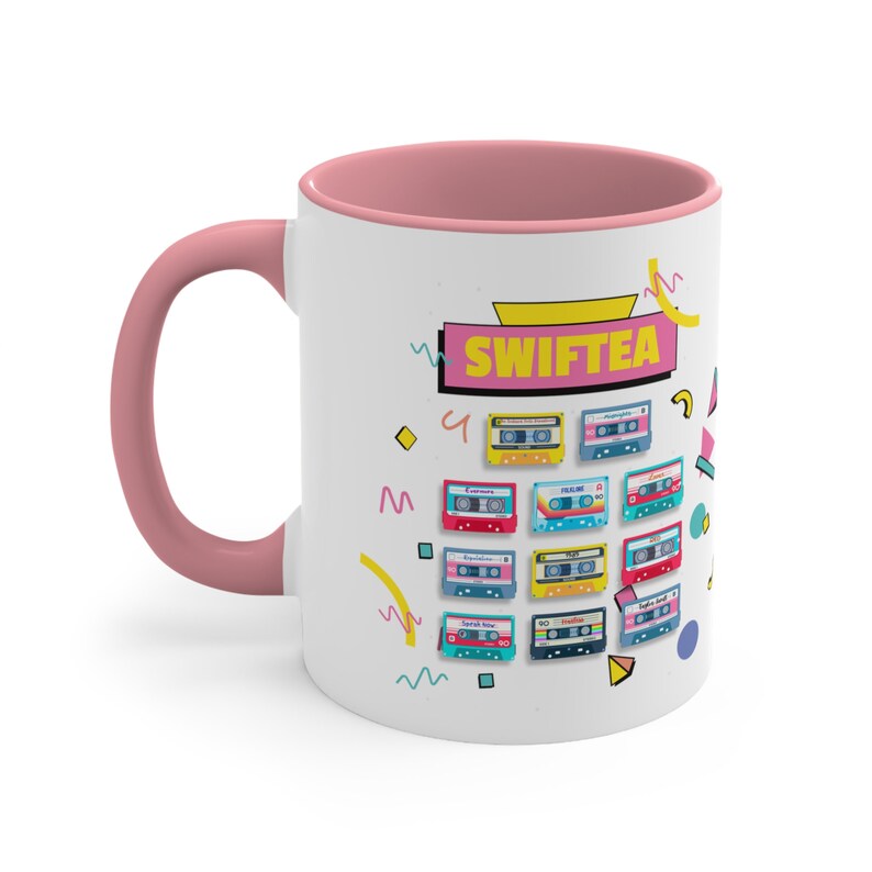 Swiftea Coffee/Tea Mug Ships from USA The Tortured Poets Department TTPD, Swiftee gift daughter girl woman millennial Eras Tour retro zdjęcie 2