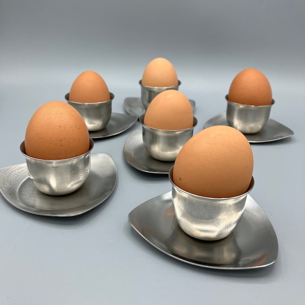 Old Hall Stainless Steel 18/8 egg cups set of 6