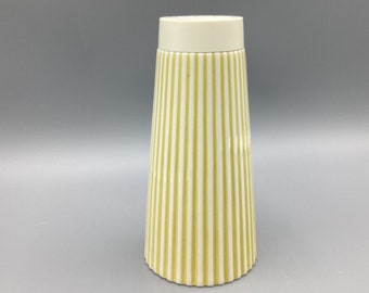 Hornsea pottery - summit sugar Sifter - yellow and white - early 60s 1960s