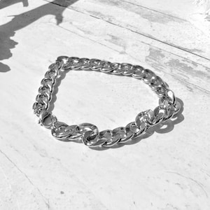 Bracelet chaîne homme argent unisexe