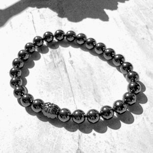 Men’s Jewelry Bracelet Metal Black Unisex Beaded