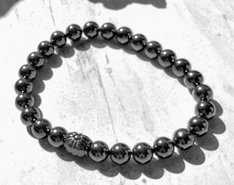 Men’s Jewelry Bracelet Metal Black Unisex Beaded