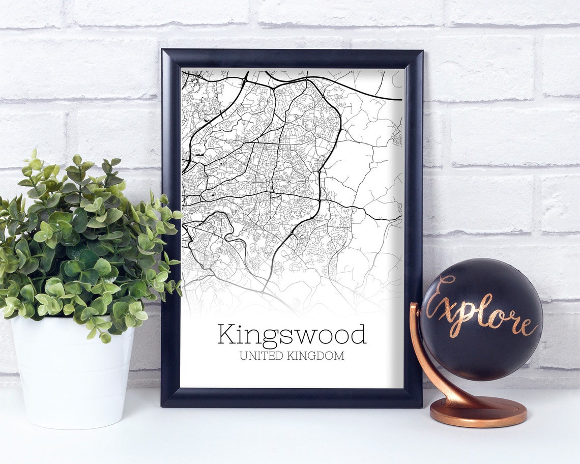 Kingswood Map DOWNLOAD INSTANT Kingswood Mappa della città Etsy